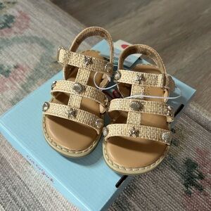 Cat & Jack Toddler Girl Kinsley Nautical Sandals Size 5 NWT